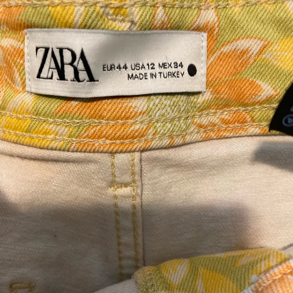 Zara The Marine Straight Sunflower Jeans Trending ASO Blackish Size 12 - Picture 10 of 10